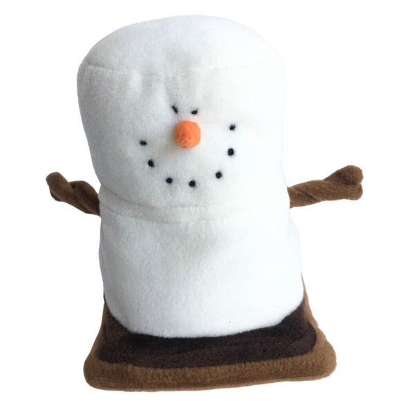 The Original S'mores 5.5" Marshmallow Plush Snowman Christmas Decoration Midwest - Picture 1 of 9